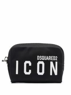 Dsquared2 portefeuille zippé à logo imprimé
