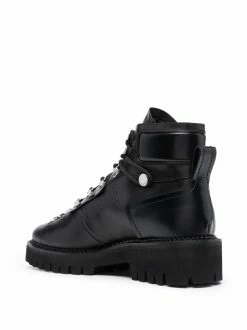 Dsquared2 bottines en cuir à logo imprimé