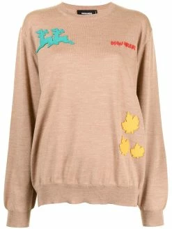 Dsquared2 pull en maille fine à détail de patch