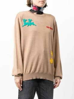 Dsquared2 pull en maille fine à détail de patch