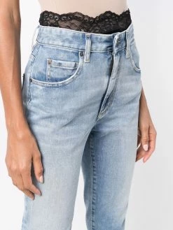 Dsquared2 jean droit à taille haute