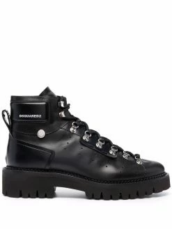 Dsquared2 bottines lacées en cuir