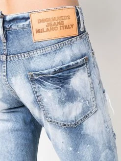 Dsquared2 jean slim à effet délavé