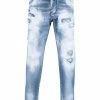 Excellente qualité Dsquared2 Jean slim à effet délavé jeans slim homme 1 Dsquared2 jean slim à effet délavé
