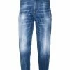 Dsquared2 jean skinny à effet usé