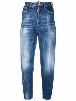 Dsquared2 jean skinny à effet usé