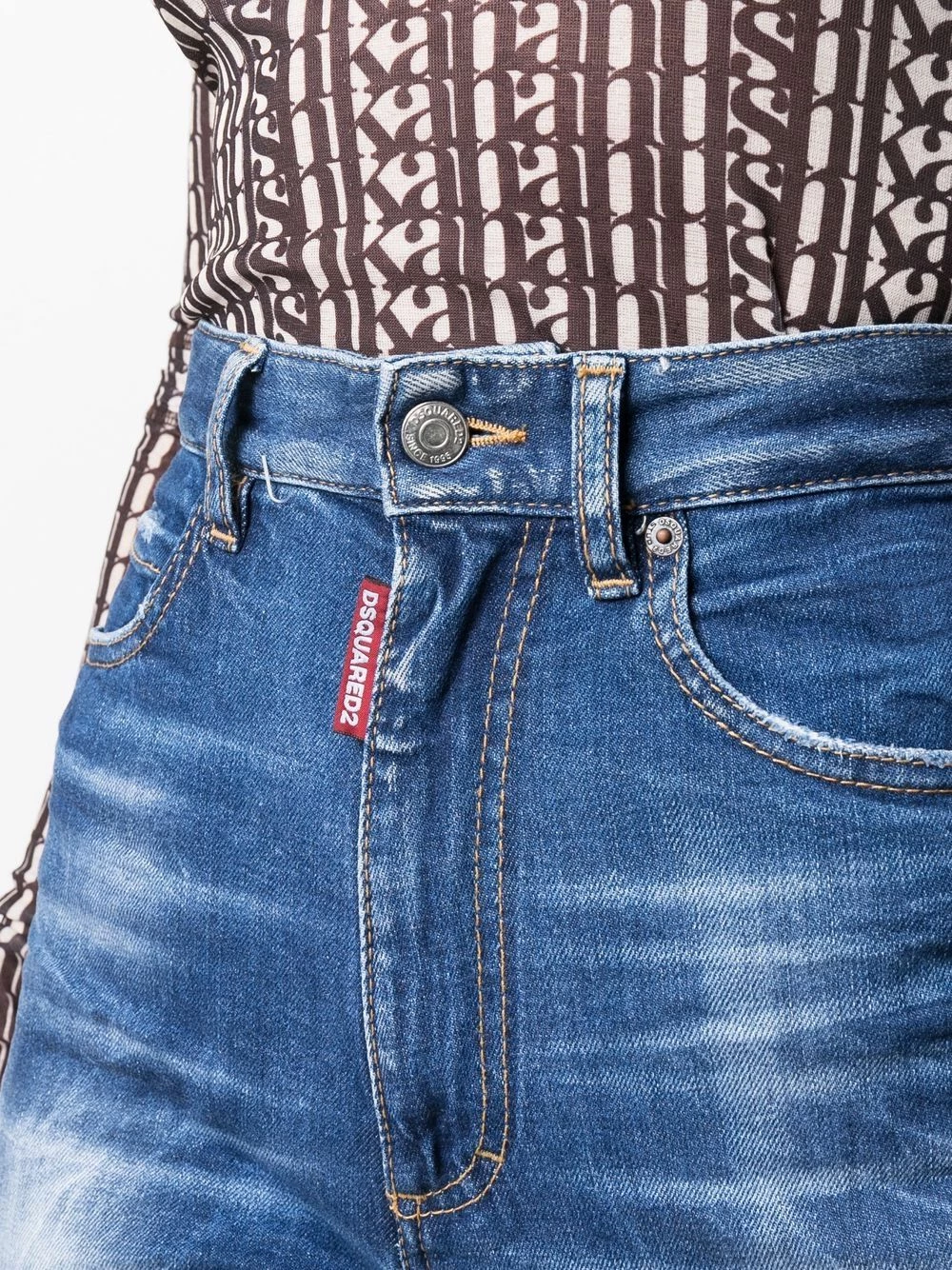 Dsquared2 Jean skinny à effet usé Bon Rapport Coût-Efficacité jeans skinny femme 7 Dsquared2 jean skinny à effet usé