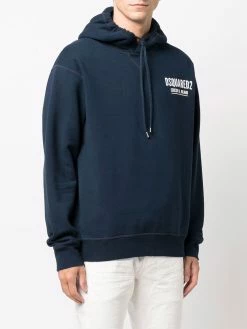 Dsquared2 Hoodie à logo poitrine Petit Prix hoodies homme 9 Dsquared2 hoodie à logo poitrine