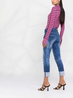 Dsquared2 jean délavé à taille haute