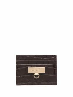 Dsquared2 porte-cartes à effet peau de crocodile