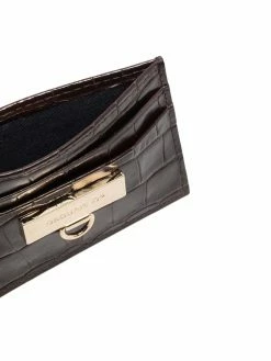 Dsquared2 porte-cartes à effet peau de crocodile