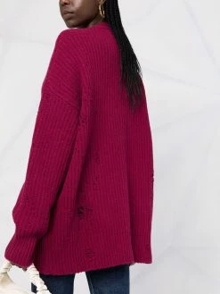 Dsquared2 cardigan en maille à effet usé