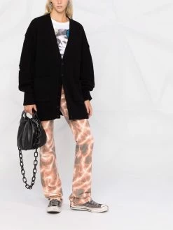 Dsquared2 cardigan en maille à effet usé