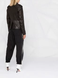 Dsquared2 veste en cuir à poches plaquées