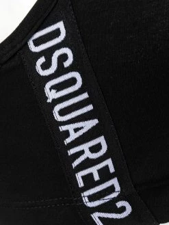 Dsquared2 side logo-print sports bra