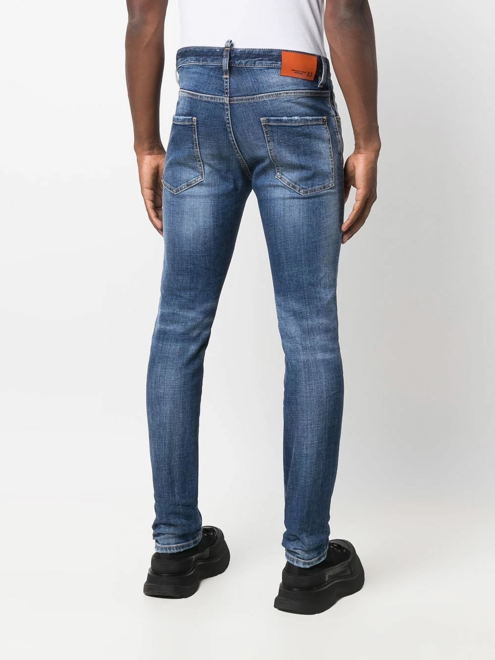 Prix Raisonnable Dsquared2 Jean à design patchwork jeans skinny homme 6 Dsquared2 jean à design patchwork