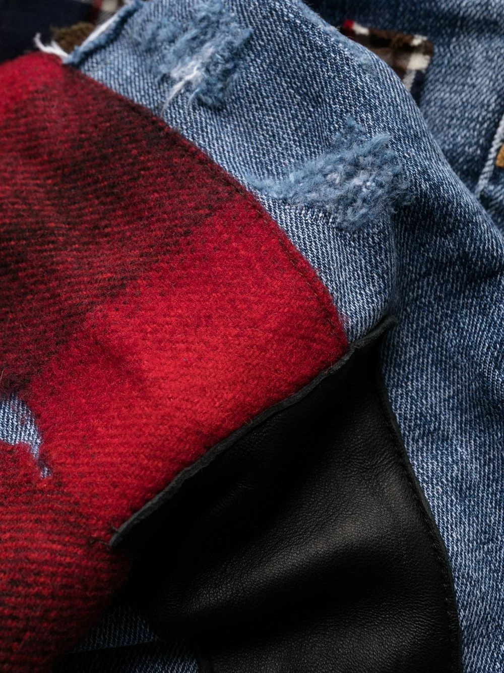 Prix Raisonnable Dsquared2 Jean à design patchwork jeans skinny homme 8 Dsquared2 jean à design patchwork