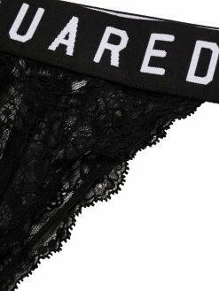 Dsquared2 string en dentelle à bande logo