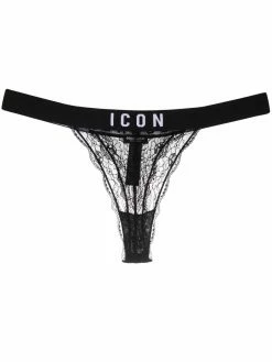 Dsquared2 string en dentelle à bande logo