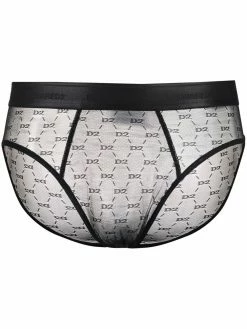Dsquared2 slip en dentelle à logo imprimé