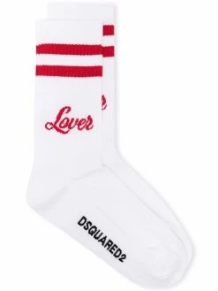 Dsquared2 chaussettes Lover à rayures