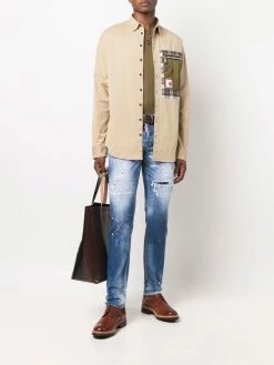 Dsquared2 surchemise à poche contrastante