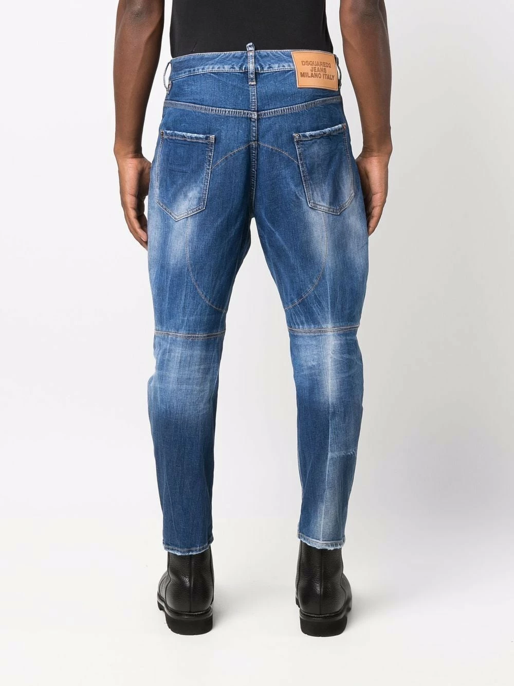 Dsquared2 En promotion Jean à effet usé jeans fuselés homme 6 Dsquared2 jean à effet usé