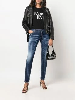 Dsquared2 jean skinny à effet usé