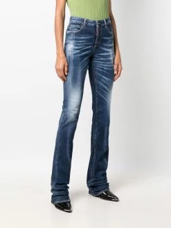 Dsquared2 jean Sharpei à effet délavé