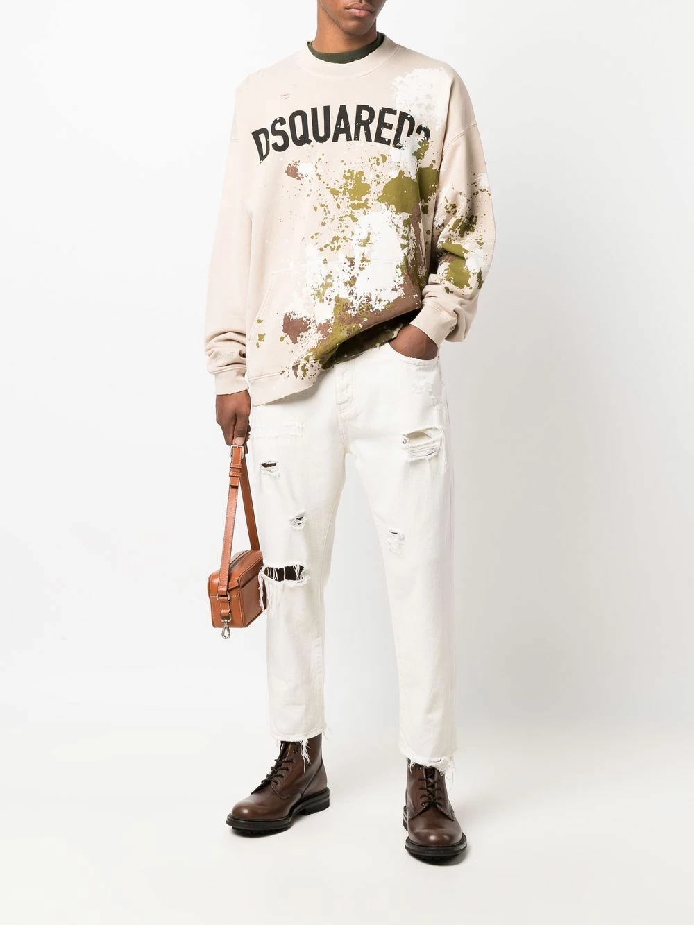 Vendre-Réclame Dsquared2 Sweat à logo imprimé sweats homme 4 Dsquared2 sweat à logo imprimé