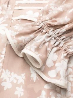 Dsquared2 robe-chemise ceinturée à fleurs