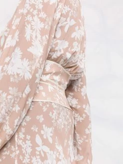 Dsquared2 robe-chemise ceinturée à fleurs