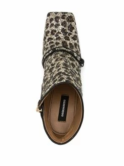 Dsquared2 bottines 110 mm à imprimé léopard