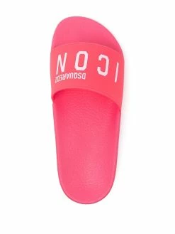 Dsquared2 Claquettes à imprimé Icon Prix Usine tongs & claquettes femme 9 Dsquared2 claquettes à imprimé Icon