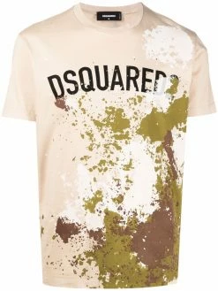 Dsquared2 t-shirt à effet taches de peinture