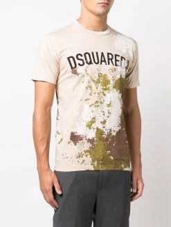 Dsquared2 t-shirt à effet taches de peinture