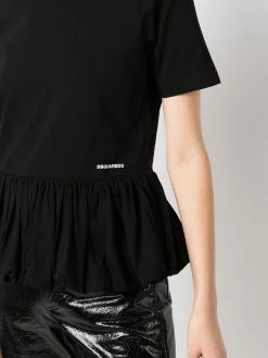 Dsquared2 haut péplum à manches courtes