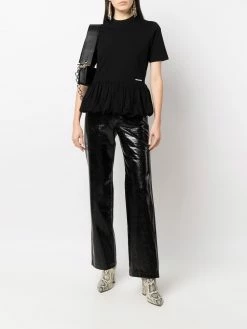 Dsquared2 haut péplum à manches courtes