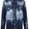 Dsquared2 veste en jean à effet usé