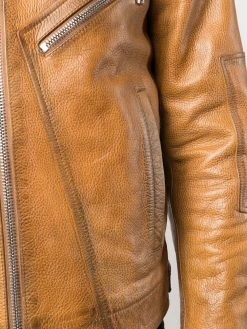 Dsquared2 Discount En Ligne Veste zippée en cuir vestes en cuir homme 11 Dsquared2 veste zippée en cuir