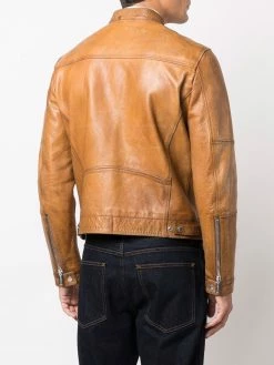 Dsquared2 Discount En Ligne Veste zippée en cuir vestes en cuir homme 10 Dsquared2 veste zippée en cuir