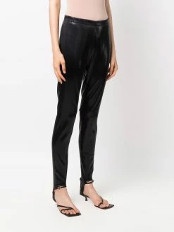Dsquared2 legging fuseau en cuir artificiel