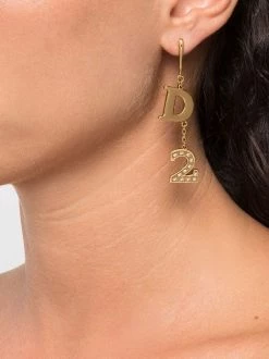 Dsquared2 boucles d'oreilles à pendentif logo