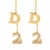Dsquared2 boucles d'oreilles à pendentif logo