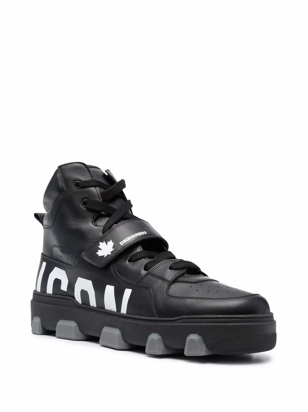 Soldes Dsquared2 Bottines à logo imprimé baskets montantes homme 4 Dsquared2 bottines à logo imprimé