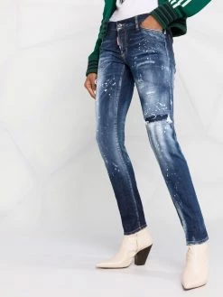 Dsquared2 Jean skinny à effet usé Prix Imbattable jeans skinny femme 14 Dsquared2 jean skinny à effet usé