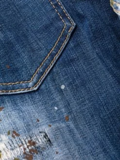 Dsquared2 jean court à effet taches de peinture