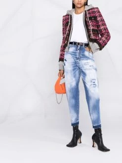 Dsquared2 jean fuselé à taille haute