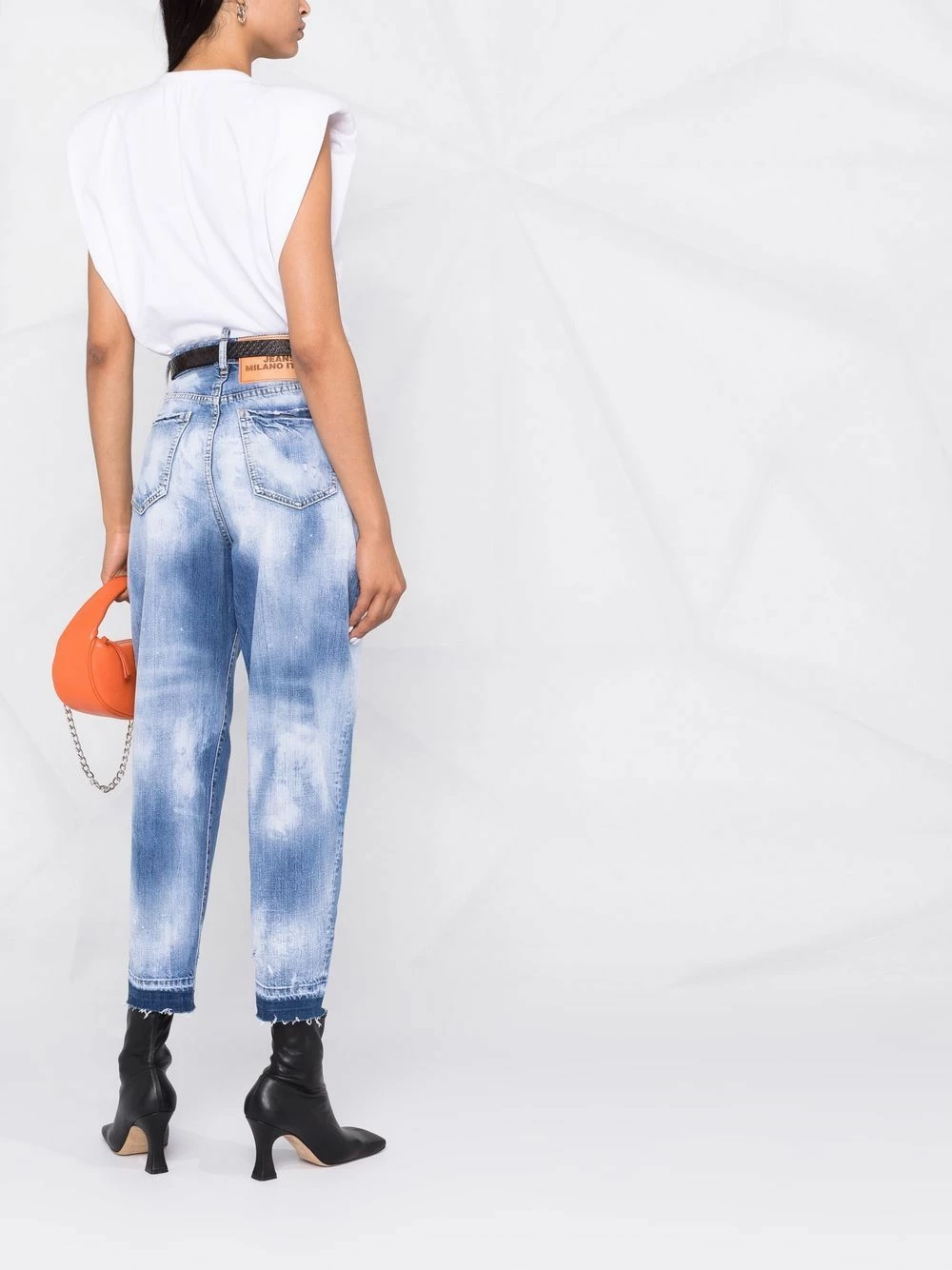 Dsquared2 Prix Légers Jean fuselé à taille haute jeans fuselés femme 6 Dsquared2 jean fuselé à taille haute