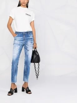 Dsquared2 jean à effet usé